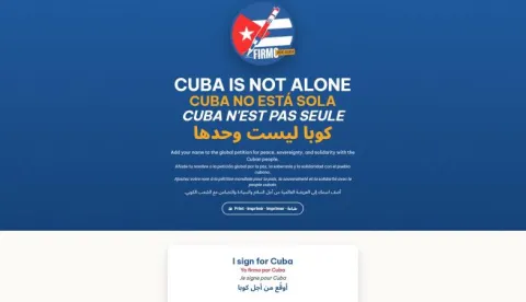 Firmo por Cuba Global Campaign